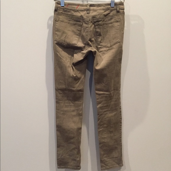 Gray/Olive Low-Rise Skinny Jeans size 1 - Picture 5 of 7